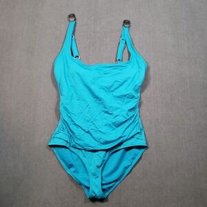 Anne Cole Turquoise One-Piece Swimsuit